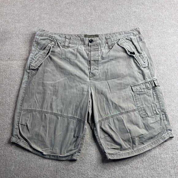 Armani Exchange Cargo Shorts Mens 40 Gray Casual Outdoor 12" Inches Inseam #3727 - Picture 1 of 13